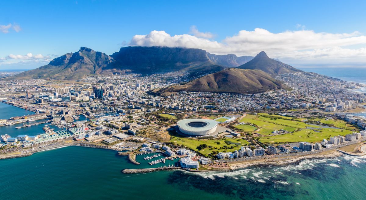 View of Cape Town with Table Mountain